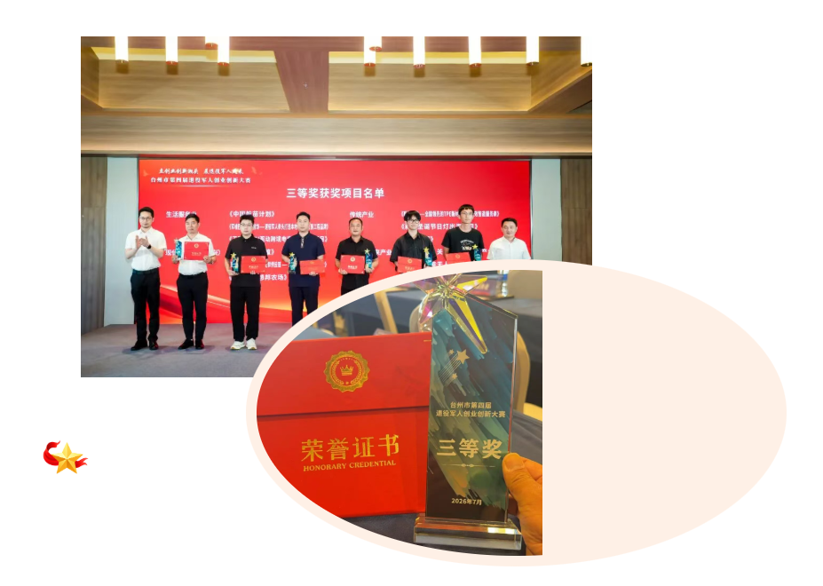 热烈祝贺富泰流体在台州市第四届退役军人创业创新大赛中斩获佳绩！